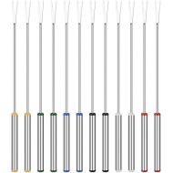 OUNONA Pack of 12 24 cm Fondue Forks Made of Stainless Steel with Heat Resistant Handle for Chocolate Fountain Cheese Fondue Fried Marshmallows