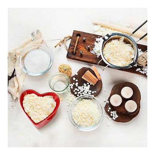  MONCAP Chocolate Fondue Set, Chocolate Fondue, Ceramic Chocolate Fondue in Heart Shape, Chocolate Fondue Tea Light, Heated with 4 Stainless Steel Forks for Valentine's Day, Maypole Gifts