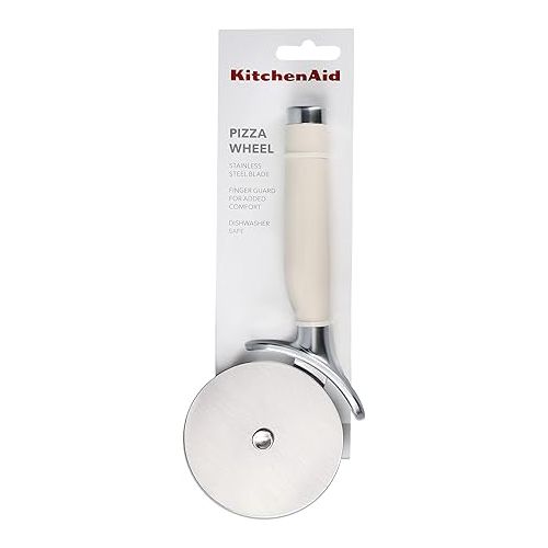  KitchenAid Pizza Cutter Stainless Steel Pizza Cutter Wheel - Almond Cream