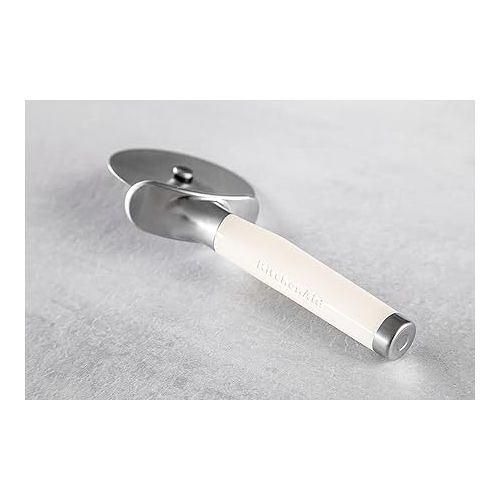  KitchenAid Pizza Cutter Stainless Steel Pizza Cutter Wheel - Almond Cream