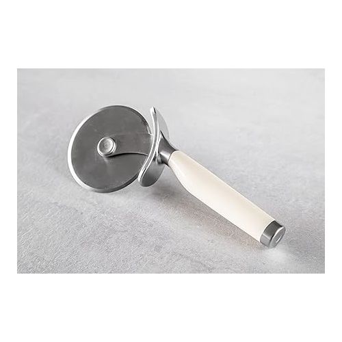  KitchenAid Pizza Cutter Stainless Steel Pizza Cutter Wheel - Almond Cream