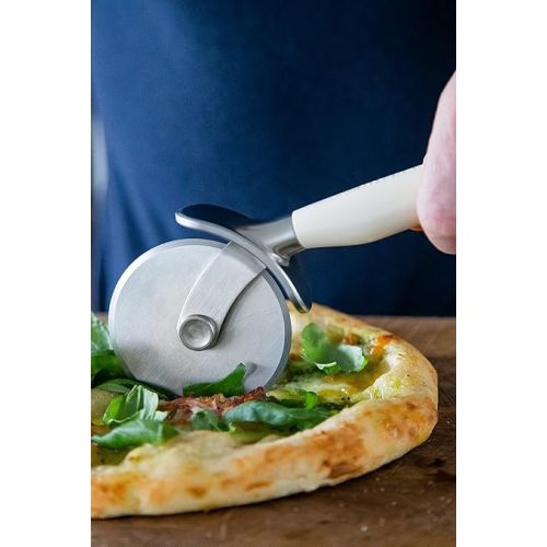  KitchenAid Pizza Cutter Stainless Steel Pizza Cutter Wheel - Almond Cream