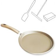 Crepes Pan Pancake Pan Induction Palate Ham Pan Pancake Frying Pan Pan Crepe Non-Stick Coating for Pancakes Crepes Omelettes Palate Ham Carbon Steel 20 cm