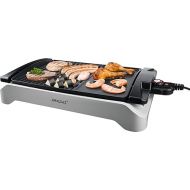 Steba BBQ Table Grill, Large Grill Surface 43 x 30.5 cm, Low Fat, Die-Cast Aluminium Grill Plate with Grill Pattern for Steaks or Fish and Smooth Area for Sausages, Seafood, VG 101