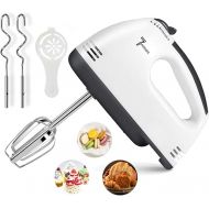 WAVATA Hand Mixer, Electric 260 W Hand Mixer with 7 Gears + 2 Whisks + 2 Dough Hooks + 1 Protein Separator Can Meet Every Daily Baking Requirement, Dishwasher Safe