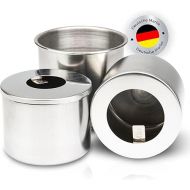 Firell Combustion Chamber Set, 2 x Burners (125 ml) + Overflow Protection Container for Ethanol Table Fireplace, Tank Fuel Can as Accessory for Ethanol Fireplaces, Suitable for Many Models