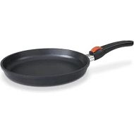 SKK 22814 Titan Induction Cast Frying Pan Diameter 28 cm Non-Stick Coated Pan Suitable for Induction Cookers Flat Rim Ceramic Reinforced with Removable Handle Oven Safe Made in Germany