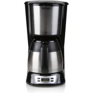 Domo DO709K Coffee Machine with Insulated Jug and Timer Silver / Black