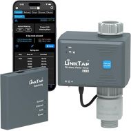 LinkTap G2S Wireless Irrigation Computer, Gateway, Water Flow Meter - Automatic Watering Timer IP66 with App for Garden, Longer Range than WiFi, Real-time Error Detection & Notification