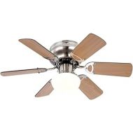 Globo Ceiling Fan with Lighting Ceiling Lamp Fan Living Room Forward Return 3 Levels Changeable Blades Graphite Beech 1x E27 Diameter 76 x 28 cm