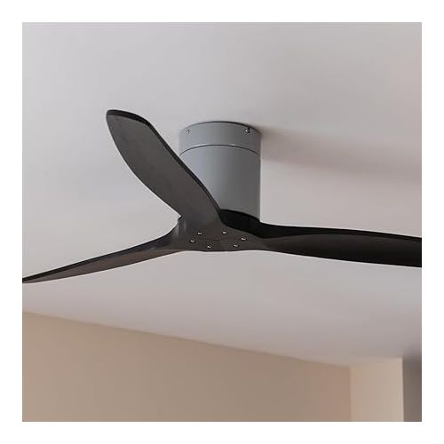  Cecotec - Deckenventilatoren EnergySilence Aero 5500 Aqua IronBlack Connected, DC 40 W Motor, Wi-Fi-Steuerung, Innen- und Außeneinsatz, 3 Flugel, 6 Geschwindigkeiten, Metallisch Schwarz