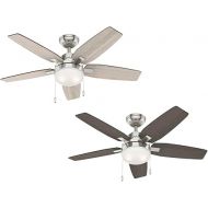 HUNTER Fan Arcot 50646 Ceiling Fan for Indoor Use with Lighting and Pull Chain and 5 Interchangeable Blades