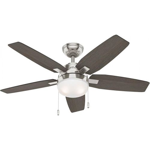  HUNTER Fan Arcot 50646 Ceiling Fan for Indoor Use with Lighting and Pull Chain and 5 Interchangeable Blades