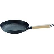 ROHE Germany John 202283-28 Frying Pan Iron and Wood Black / Beige Diameter 28 cm