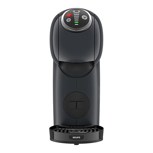  Krups KP340B NESCAFE Dolce Gusto Genio S Plus Capsule Machine Espresso Boost Temperature Selection Hot & Cold Drinks 15 Bar Pump Pressure 0.8 L Water Tank 1500 Watt Colour Cosmic Grey