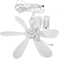 USB Powered Ceiling Fan Small DC USB Ceiling Fan Hanging for Camping Bed Dormitory Tent Home Room Outdoor