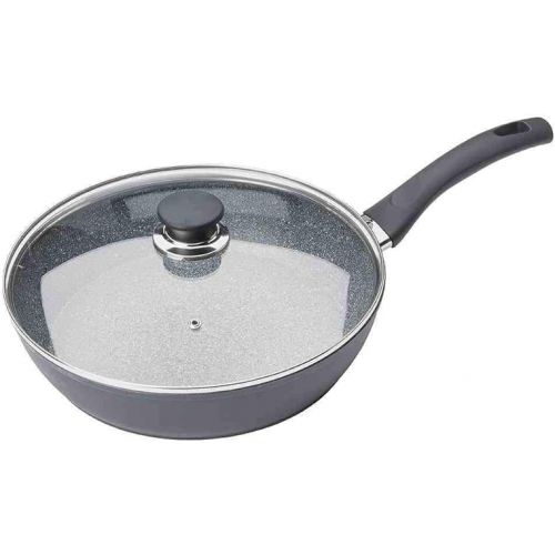  BALLARINI pan with lid, non-stick coating, suitable for induction, with temperature control, 28 cm, aluminum, Bari Granitium