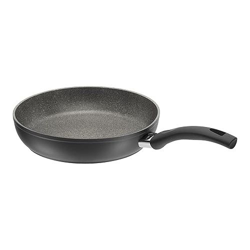  BALLARINI pan with lid, non-stick coating, suitable for induction, with temperature control, 28 cm, aluminum, Bari Granitium