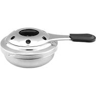 LNJ Alcohol Burner - Fondue Burner Made of Stainless Steel - Paste Burner Accessories - Spirit Cooker Fuel Paste Alcohol Burner - Mini Chocolate Cheese Pot Burner Alcohol Stove for Camping (Pack of 1)