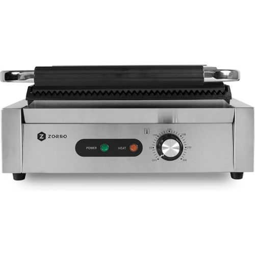  ZORRO Contact Grill ZGR 1 - Gastro - 2200 W - Sandwich Grill Panini Grill - Electric Grill - Steak Grill