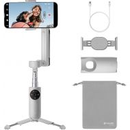 Insta360 Flow AI Powered Smartphone Gimbal Smartphone Gimbal Mobile Phone with Auto Tracking, 3-Axis Stabilization, Built-in Selfie Stick & Tripod, Portable & Foldable, Light Grey