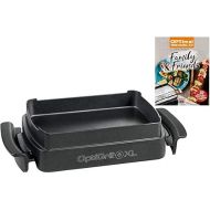 Tefal OptiGrill+ XL Snacking & Backing Non-Stick Baking Tray XA7268 + Recipe Book for 2 Litres, Non-Stick Coating, Die-Cast Aluminium Heat-Insulated Handles, Dishwasher Safe, Pizza, Casseroles, Bread