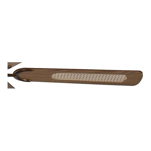  Pepeo Deckenventilator ohne Beleuchtung Potkuri, Gehause Bronze Antik, Wendeflugel Eiche oder Eiche mit Rattaneinlage, 132 cm, fur Raume bis zu 25m132