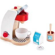 Hape E3146 wooden My Coffee Machine accessories for children's kitchen and shops.