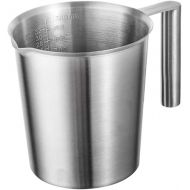 Measuring Jug Stainless Steel 1 Litre Milk Jug Stainless Steel Measuring Jug with Measuring Units and Handle Metal Jug Dishwasher Safe