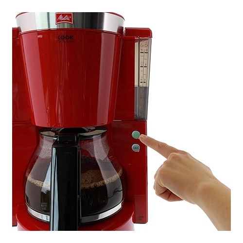  Melitta 1011 Look IV Selection Coffee Filter Machine, Red