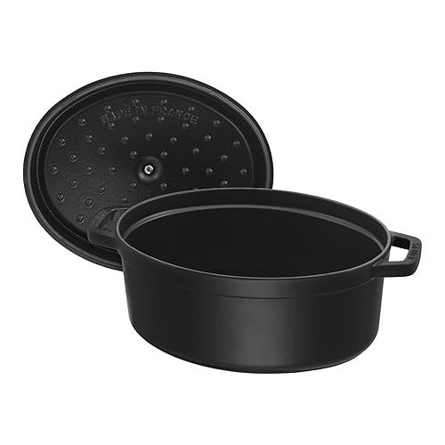  Staub Casserole / Dish, Black , 37 cm