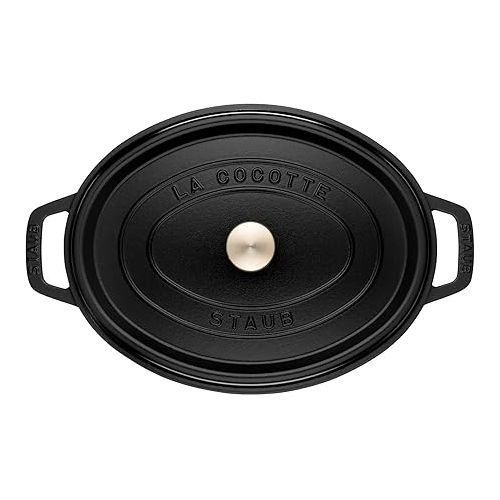  Staub Casserole / Dish, Black , 37 cm