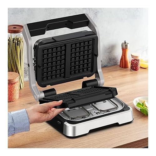  Tefal XA7308 OptiGrill Waffle Plate, Black