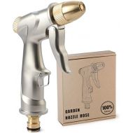 eROOSY Metal Garden Hose Spray Gun, Short Nozzle, Metal Garden Spray Guns, Garden Hose Spray Gun for Car Washing, Lawn Watering, Gardening and Cleaning Work