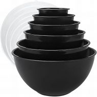 Bugucat Mixing Bowl with Lid Set of 6, Plastic Nist Salad Bowl with Lid Bowl Set, Salad Bowl Large Mixing Bowl Set for Salads, Flour, Fruit