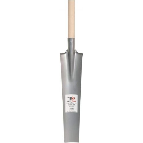  SHW-FIRE Professional Drainage Spade and Holsteiner Shovel Silver - Ideal Set for Gardening