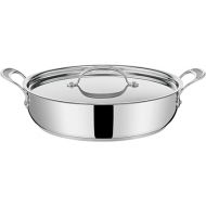 Tefal E30690 Jamie Oliver Cook's Classic Serving Pan 30 cm | Non-Stick Coating | Safe | Thermal Signal | Riveted Silicone Handle | Suitable for Induction Cookers | Oven Safe | Stainless Steel