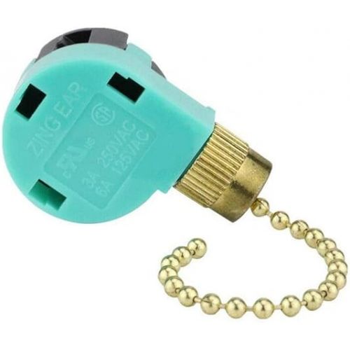  ZE-268S6 3 Speeds 4 Wire Ceiling Fan Switch Wall Light Control Pull Chain Switch Pack of 2