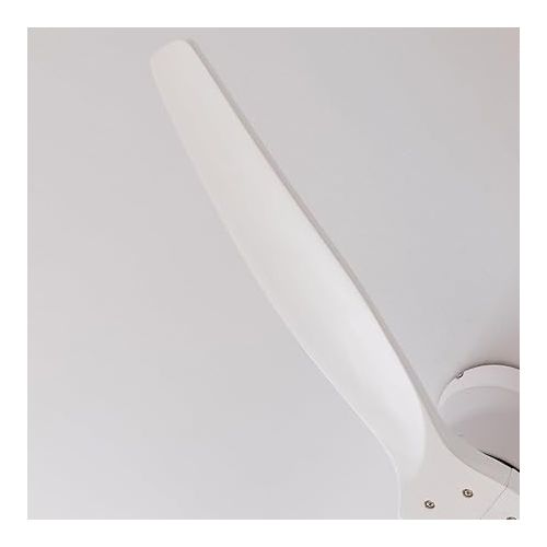  Cecotec - Deckenventilatoren EnergySilence Aero 5500 Aqua White&White Connected, DC 40 W Motor, Wi-Fi-Steuerung, Innen- und Außengebrauch, 3 Flugel, 6 Geschwindigkeiten, Weiß