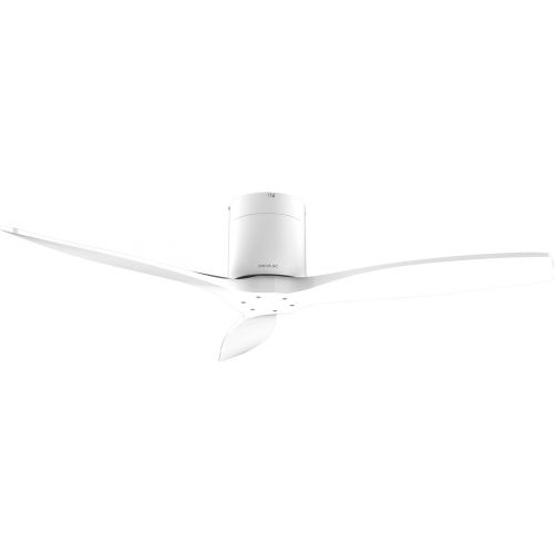  Cecotec - Deckenventilatoren EnergySilence Aero 5500 Aqua White&White Connected, DC 40 W Motor, Wi-Fi-Steuerung, Innen- und Außengebrauch, 3 Flugel, 6 Geschwindigkeiten, Weiß