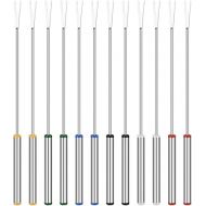 UPKOCH Fondue Forks, Stainless Steel 24cm Portable Dessert Forks Fruit Forks Cheese Forks for Home Bar Restaurant 12 Pack