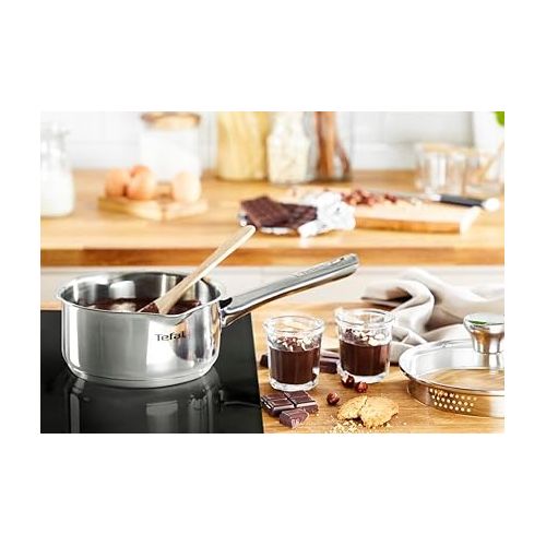  Tefal A70522 Duetto Saucepan with Lid, 16 cm, Stainless Steel