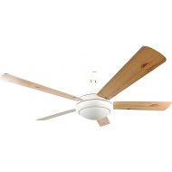 AireRyder Ursa Ceiling Fan with Lighting, Elegant Fan with Reversible Blades in White/Pine, Includes Remote Control, 132 cm Diameter (Colour: White & White/Pine)