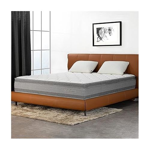  Molblly Mattress 140 x 200 cm 7-Zone Height 25 cm Hardness H3 Spring Mattress Oeko-Tex Certified Orthopaedic Pocket Spring Mattress with Foam and Microfibre Cover 140 x 200 cm
