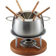 KUHN RIKON Fleischfondue Set, Chrom, grau, 34 x 26 x 23 cm