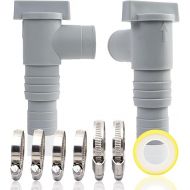 FYOJAIC Shut-off Valve for Pools with 32 mm Hose Connection, Pool Hose 32 Shut-off Valve, PVC Pipe 32 mm Maintenance Pool Accessories (Set of 2)