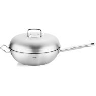 Fissler Original Profi Collection / Stainless Steel Wok Pan (Diameter 32 cm - 6.4 L) with Metal Lid, 5-Ply Premium Multilayer Material Optimal Heat Distribution - Suitable for Induction Cookers