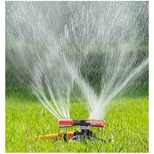  Garden Sprinkler, Automatic 360 Degree Rotating Lawn Water Sprinkler, 3-Arm Sprinkler, Gardena Rotating Sprinkler Sprinkler for Watering Systems for Lawn, Plants, Flowers, Vegetables