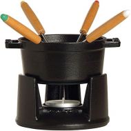 STAUB Fondueset klein inkl. 4 Fonduegabeln, 10 cm, 0,25 l, Gusseisen, Induktionsgeeignet, Schwarz