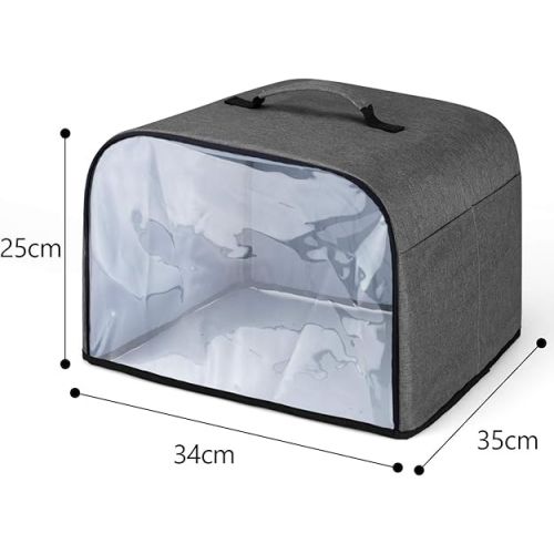  Luxja Cover for Ninja Foodi Grill & Air Fryer, Grill Cover for Ninja Indoor Grills, Protective Cover for Electric Table Grills (such as Ninja Foodi AG301, AG302, AG400), Transparent Front